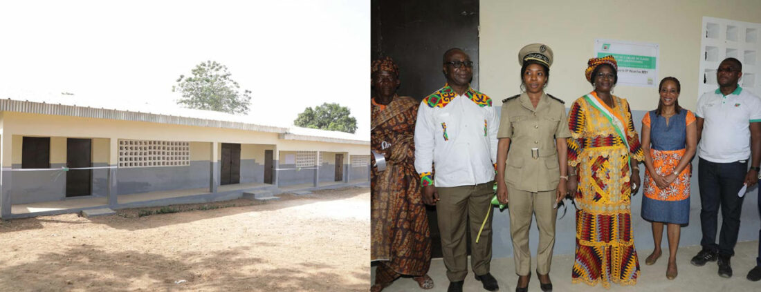 PALMCI BOUBO offre 03 salles classes primaires à la communauté de LOBODOUGOU (Dabou)