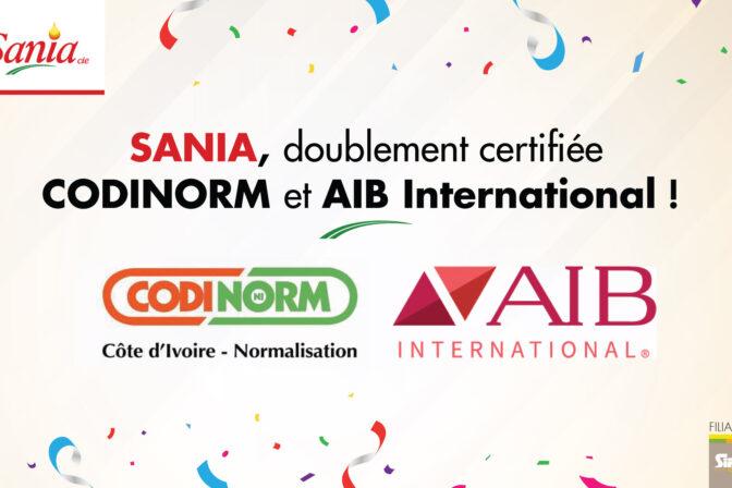 Certificat SANIA 2024 AIB & CODINORM