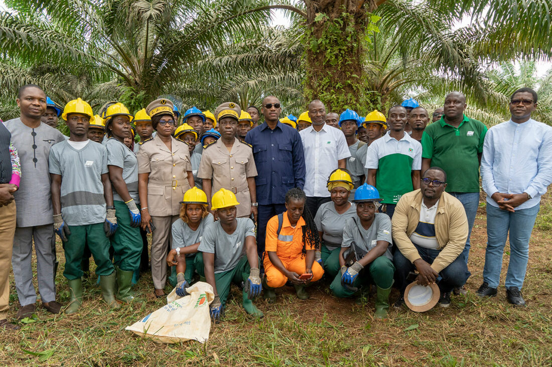 Visite du Ministre de la Promotion de la Jeunesse et de l’Insertion professionnelle sur le site de Toumanguié