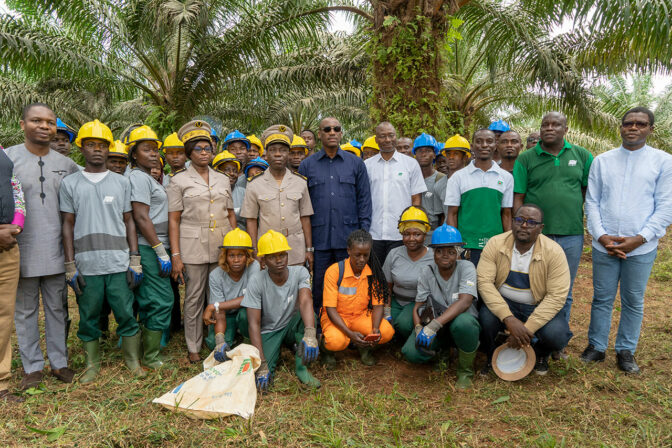 Visite du Ministre de la Promotion de la Jeunesse et de l’Insertion professionnelle sur le site de Toumanguié