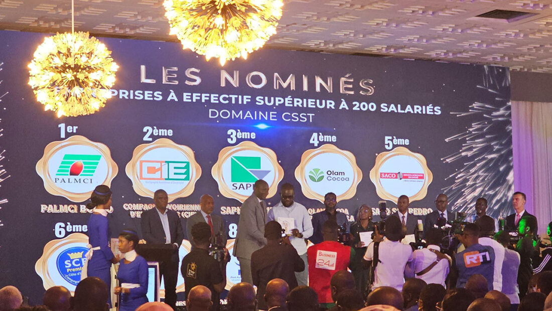 Prix Santé et Sécurité au Travail : PALMCI et SAPH distinguées par la CNPS