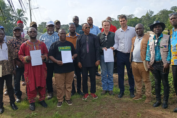 La SIPH et la communauté de Sarbo signent un accord pour la forêt et le développement au Liberia